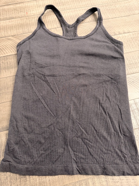 lululemon athletica Tops - Lululemon Ribbed Racerback Tank Top - Charcoal